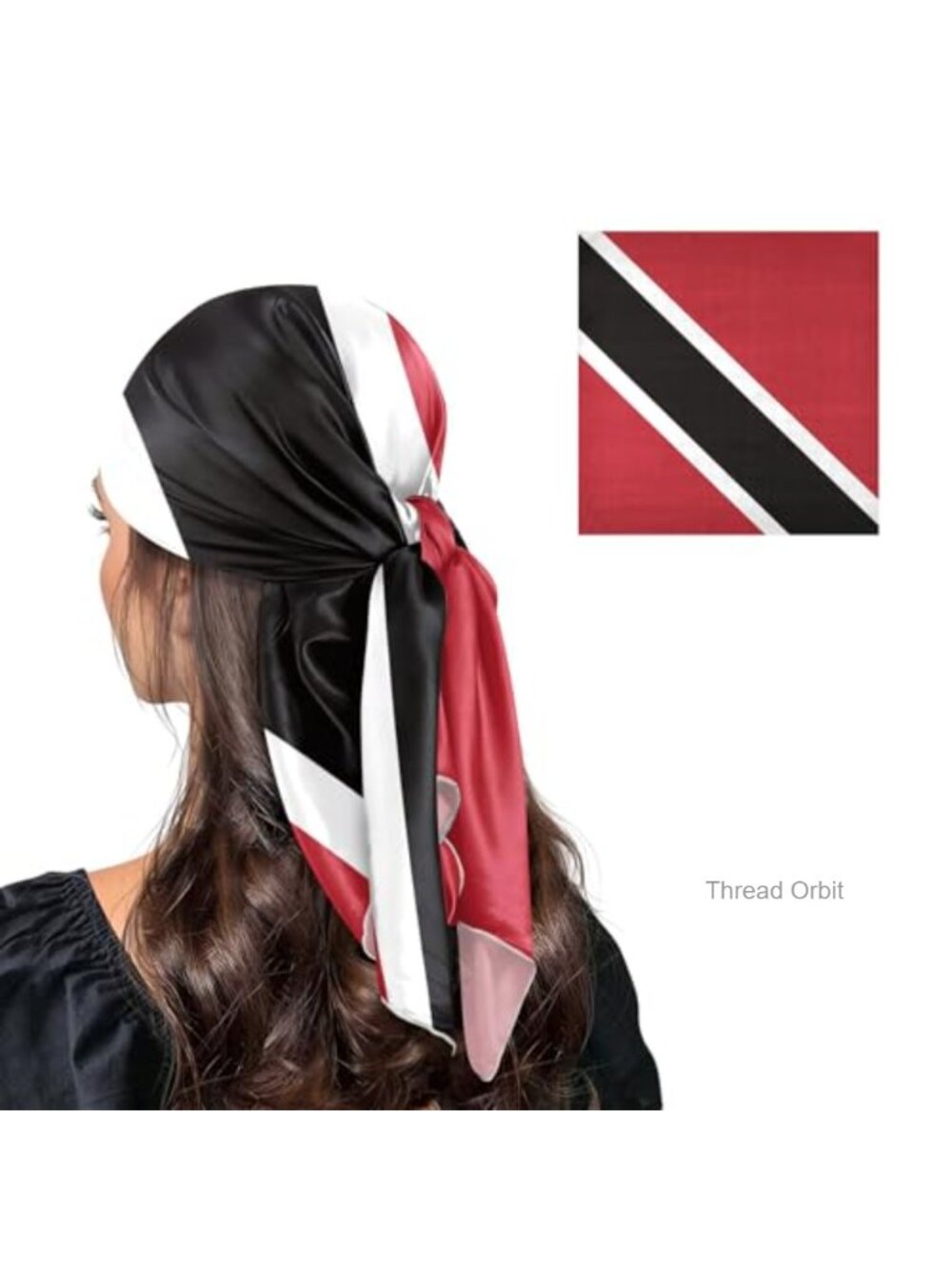 Women's 35 Inch Square Head Scarf Bandana Hair Wrap Neck Scarf 100% Polyester